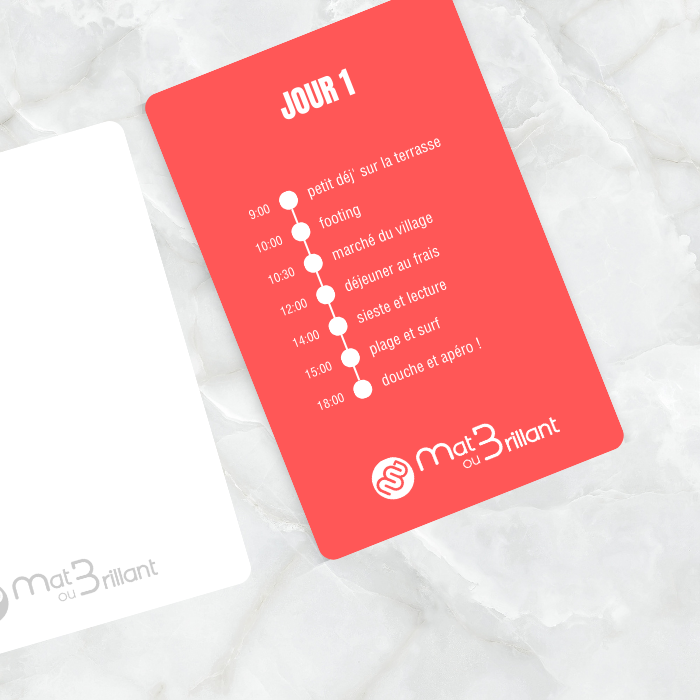 Cartes personnalisées & supports de formation